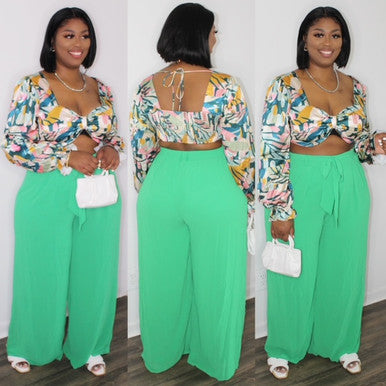 Precious Palazzo Pants (Green)