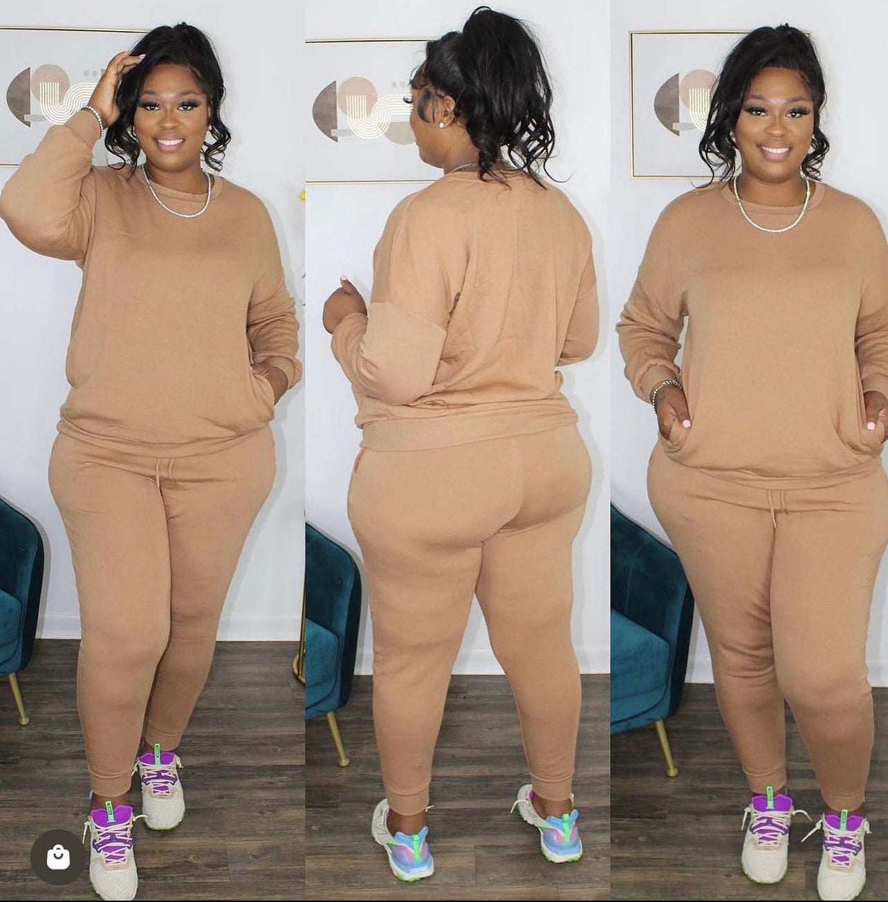 Deep Camel Jogger Set