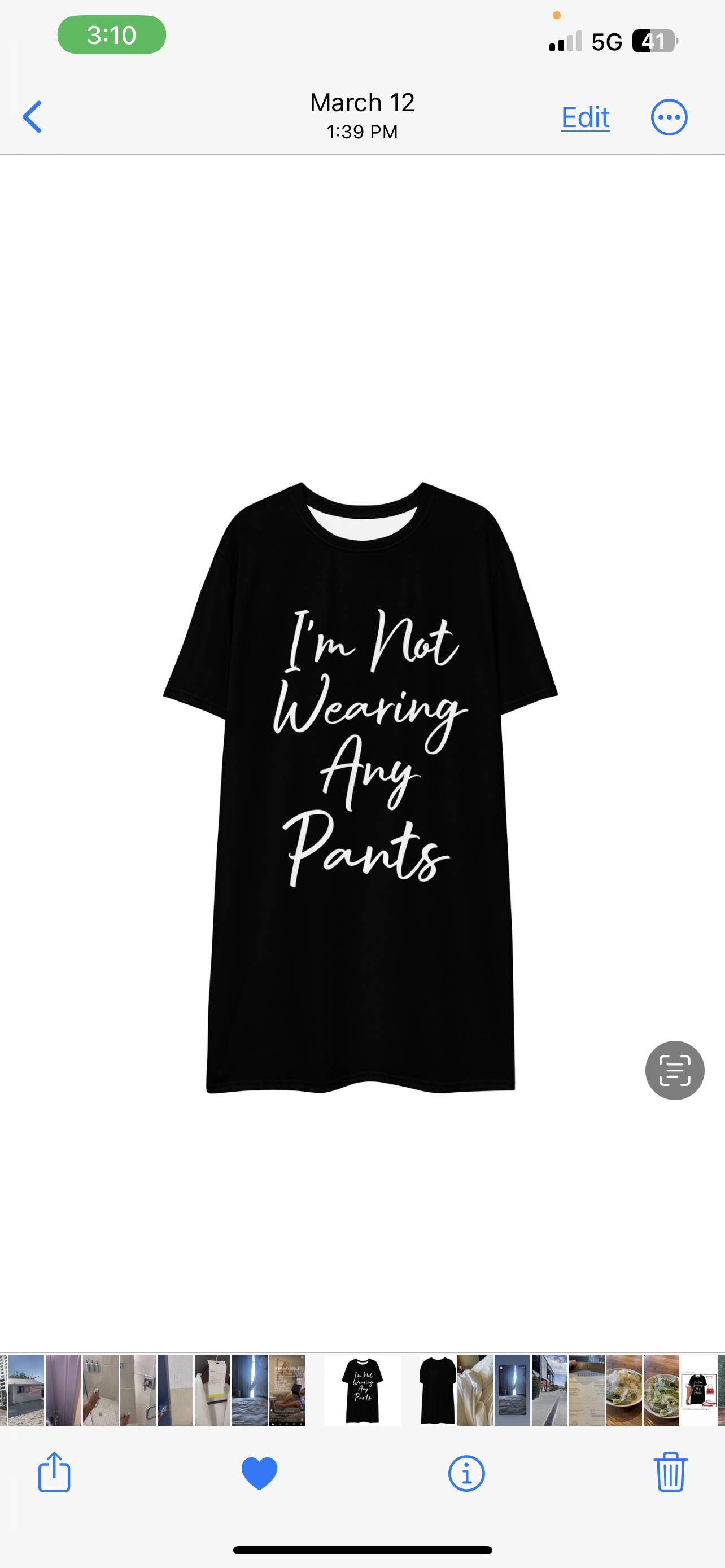 No Pants T-shirt Dress