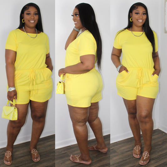 Jaynel Romper (Yellow)