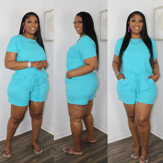 Jaynel Romper (Icy Blue)