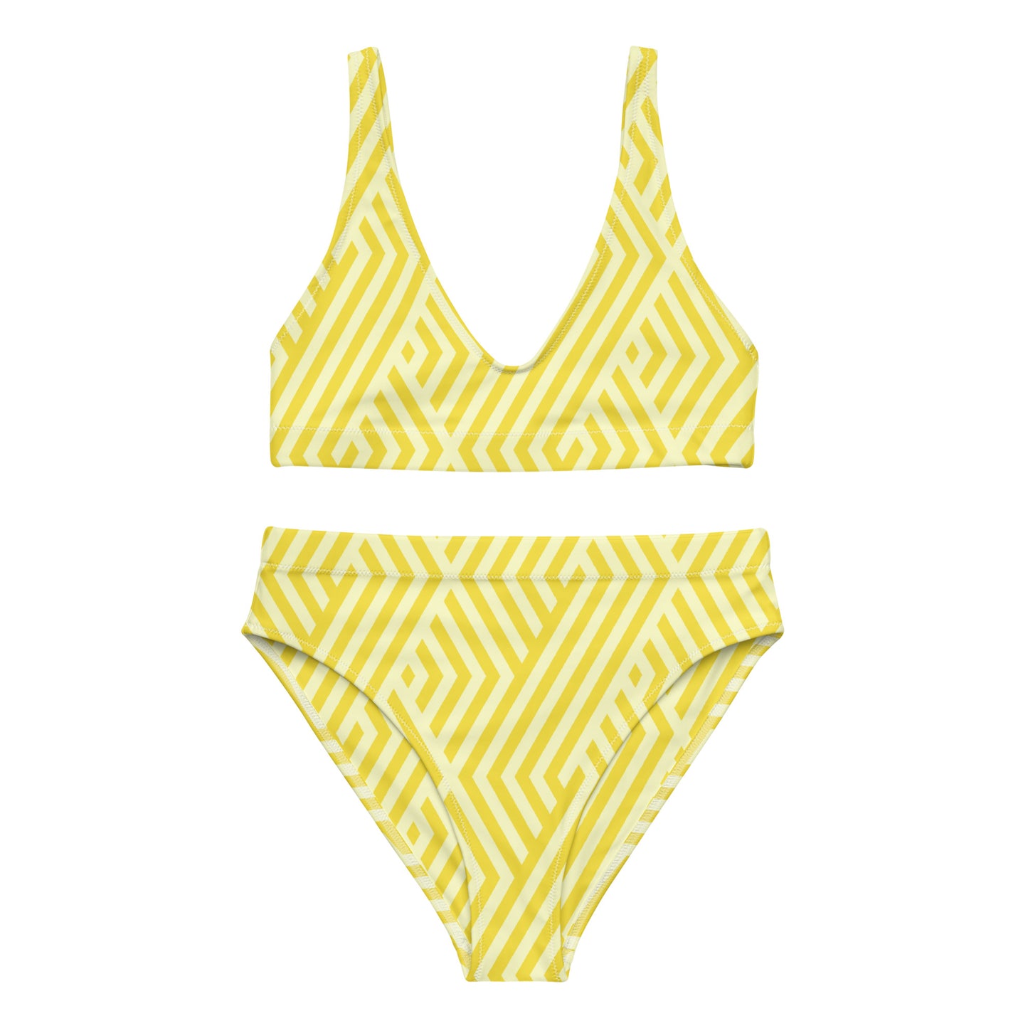 Sun Splashed High-Waisted Bikini