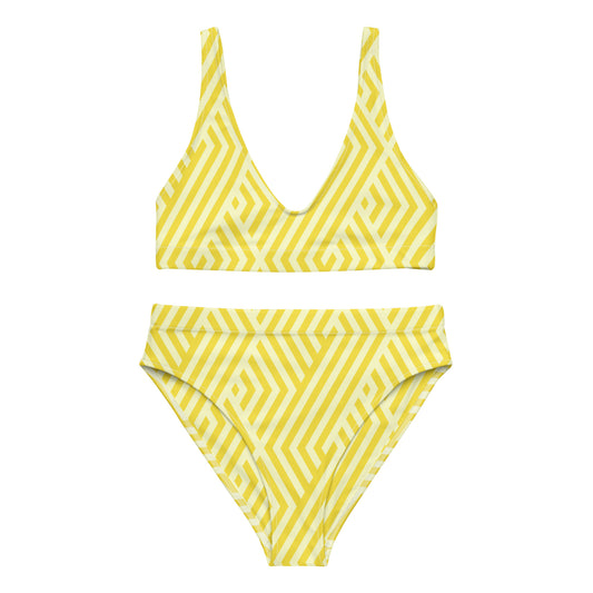 Sun Splashed High-Waisted Bikini