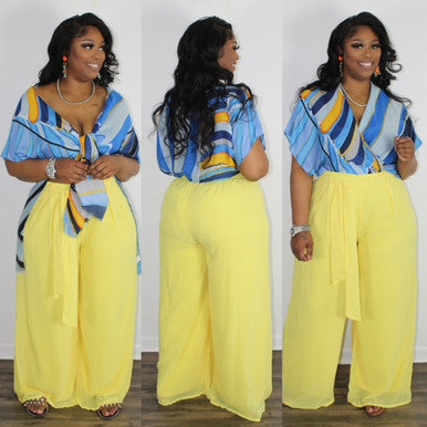 Precious Palazzo Pants (Yellow)